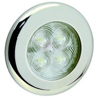 Seachoice Led Interior Courtesy Light With Both Chrome And White Bezels - 50-03111 - 50-03111F1